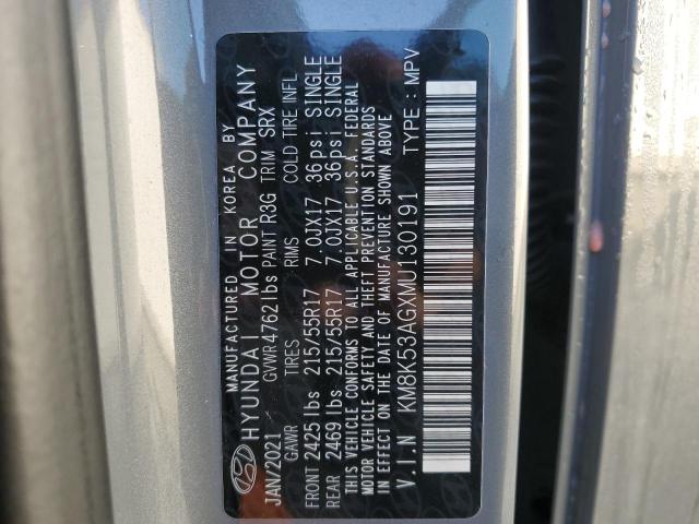 2021 HYUNDAI KONA ULTIM - KM8K53AGXMU130191