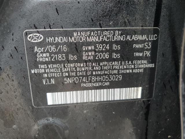 5NPD74LF8HH053029 | 2017 HYUNDAI ELANTRA SE