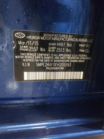 5NPE24AF0FH205193 | 2015 HYUNDAI SONATA SE