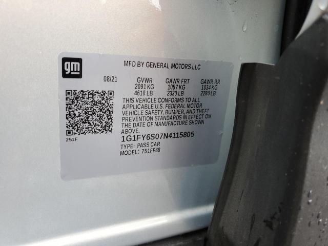 1G1FY6S07N4115805 Chevrolet Bolt EUV L 12