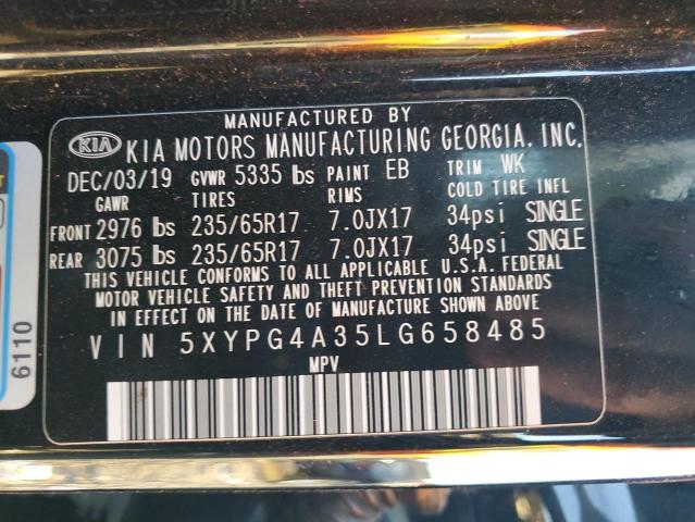 5XYPG4A35LG658485 | 2020 KIA SORENTO L