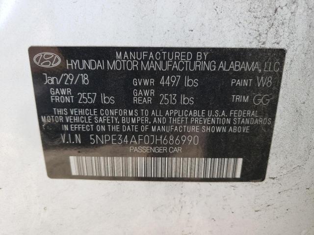 5NPE34AF0JH686990 | 2018 HYUNDAI SONATA SPO