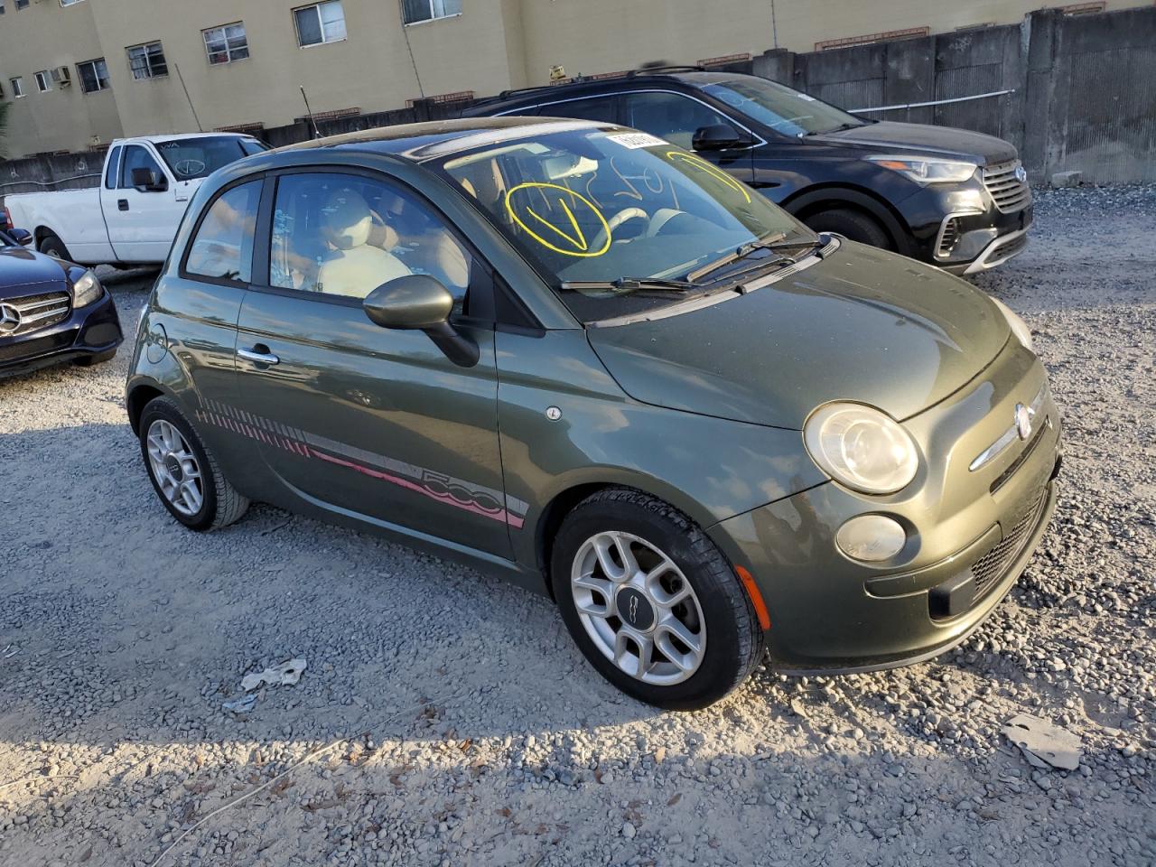 2012 Fiat 500 Pop vin: 3C3CFFAR8CT376842