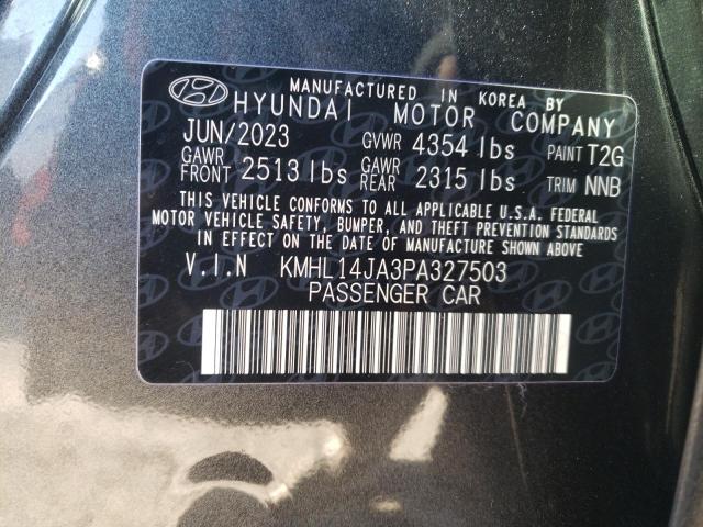 KMHL14JA3PA327503 | 2023 HYUNDAI SONATA SEL