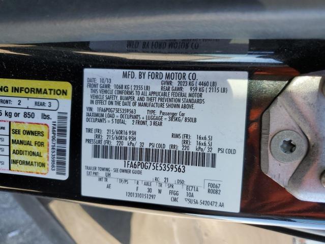 1FA6P0G75E5359563 | 2014 FORD FUSION S