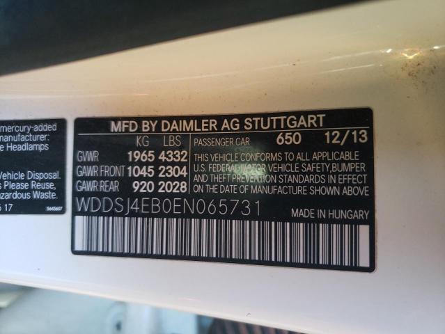 WDDSJ4EB0EN065731 Mercedes-Benz CLA 250
