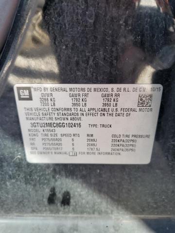 3GTU2MEC8GG102416 | 2016 GM c sierra k1500 sle