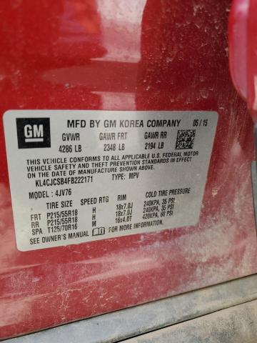 KL4CJCSB4FB222171 Buick Encore