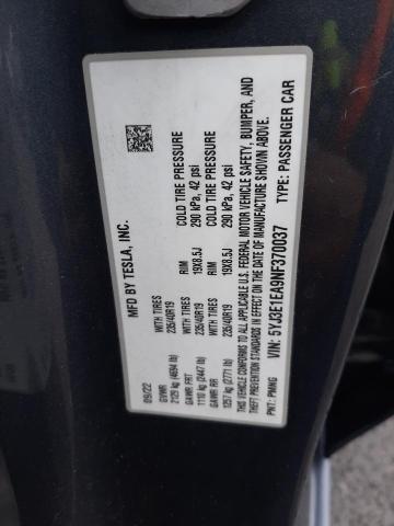  TESLA MODEL 3 2022 Вугільний