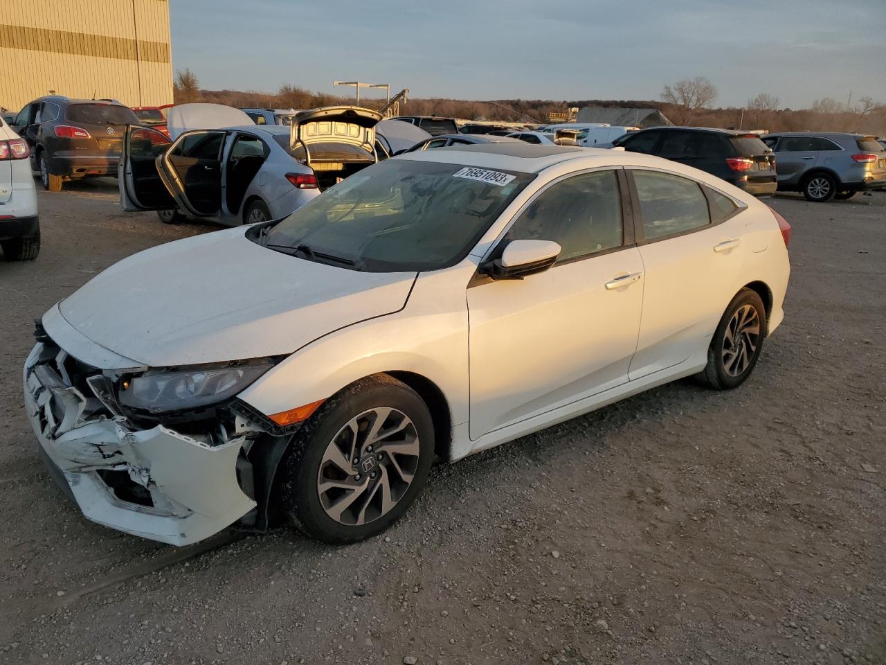 Lot #2617688319 2017 HONDA CIVIC EX