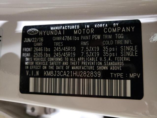 2017 HYUNDAI TUCSON SPO - KM8J3CA21HU282839