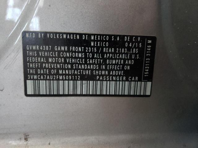 2015 VOLKSWAGEN GOLF SPORT - 3VWCA7AU2FM509112