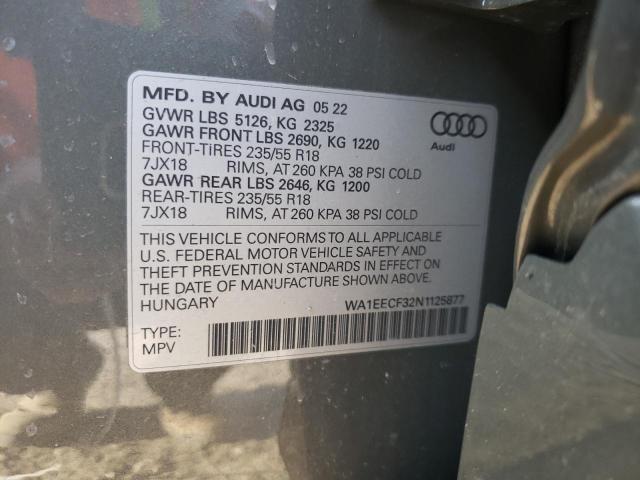 WA1EECF32N1125877 | 2022 Audi q3 premium plus s line 45