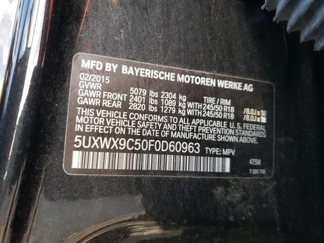 5UXWX9C50F0D60963 BMW X3 Xdrive28i