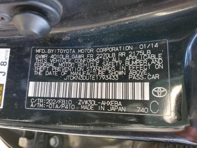 JTDKN3DU1E1793433 Toyota PRIUS