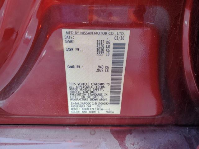 2016 NISSAN ALTIMA 2.5 - 1N4AL3AP0GC163660