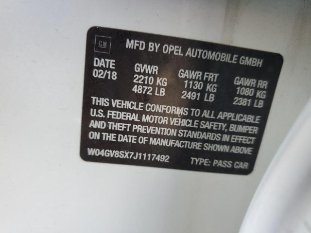 2018 BUICK REGAL TOUR W04GV8SX7J1117492