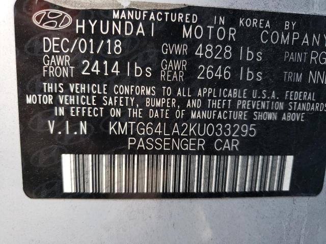 2019 GENESIS G70 ADVANC KMTG64LA2KU033295