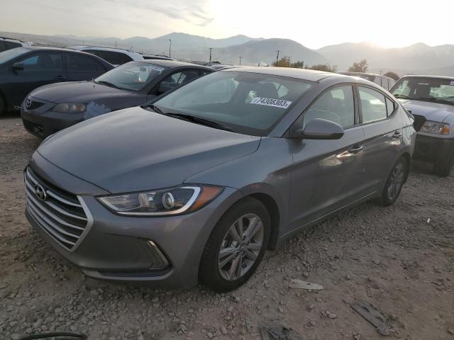 Vin: kmhd84lfxju615050, lot: 74308303, hyundai elantra sel 20181