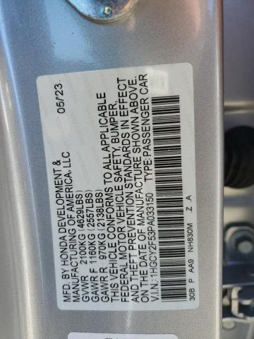 1HGCY2F53PA033150 | 2023 HONDA ACCORD HYB