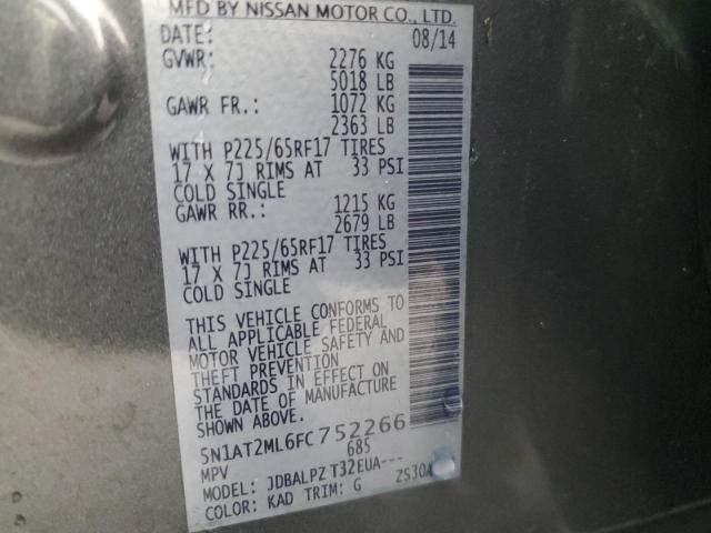 2015 NISSAN ROGUE S - 5N1AT2ML6FC752266