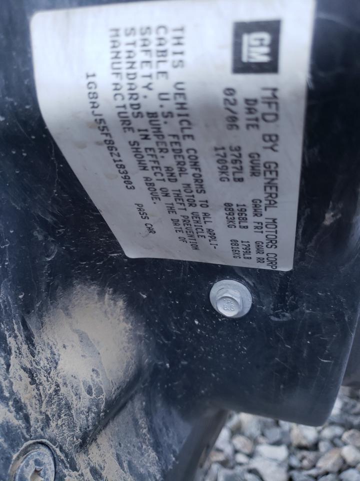 1G8AJ55F86Z183903 2006 Saturn Ion Level 2 1G8AJ55F86Z183903 2006 Saturn Ion Level 2