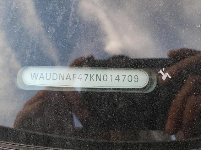 2019 AUDI A4 PREMIUM WAUDNAF47KN014709