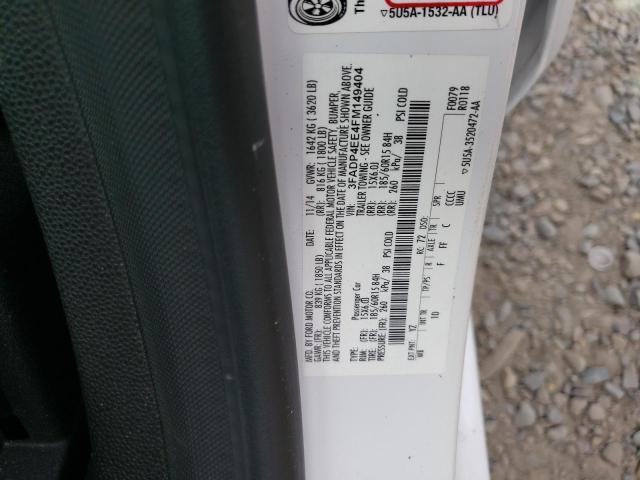 3FADP4EE4FM149404 Ford FIESTA SE