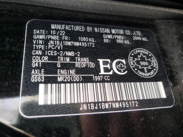 2022 NISSAN QASHQAI SV - JN1BJ1BW7NW495172