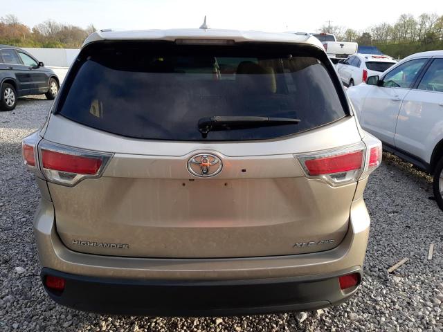 VIN 5TDJKRFH2ES015359 2014 Toyota Highlander, Xle no.6