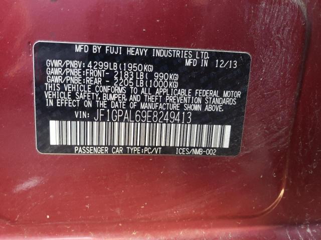 JF1GPAL69E8249413 Subaru Impreza Sport Premium