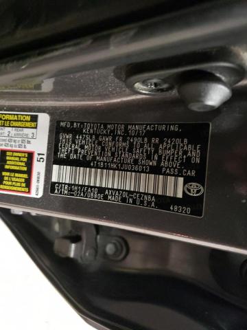 2018 TOYOTA CAMRY L - 4T1B11HK1JU036013
