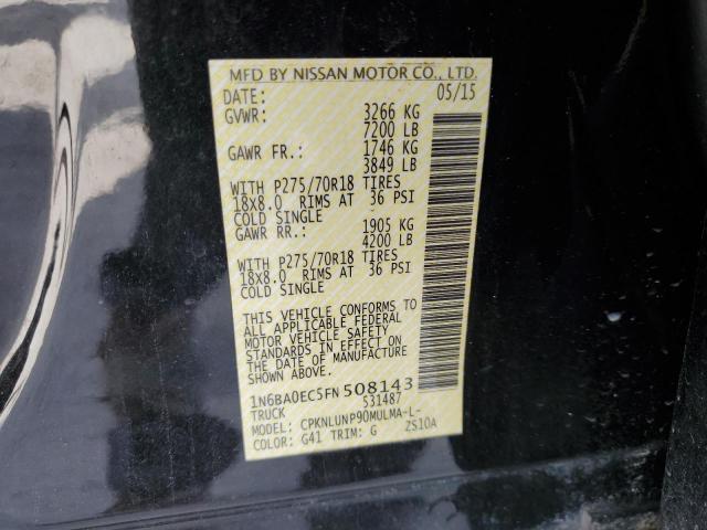1N6BA0EC5FN508143 Nissan TITAN S
