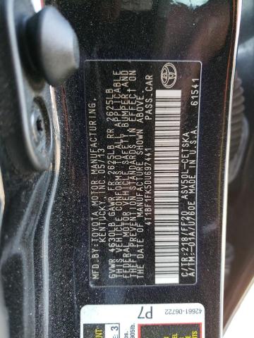 4T1BF1FK5DU697441 | 2013 Toyota camry l