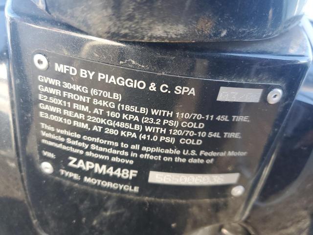 2006 VESPA MOPED ZAPM448F565006036