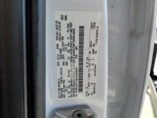 1FMCU0F74EUD00903 Ford ESCAPE S