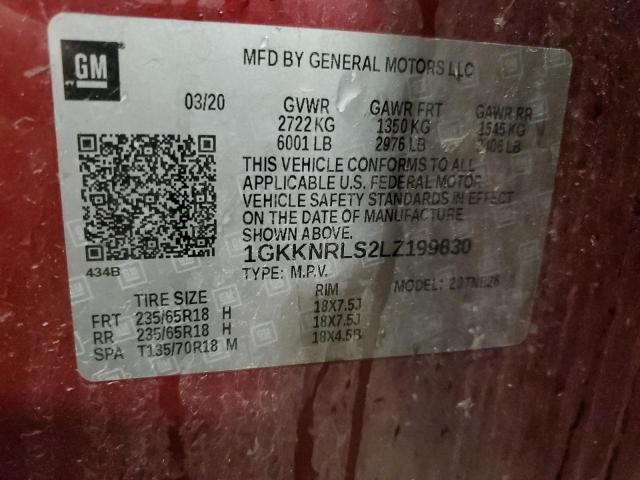  GMC ACADIA 2020 Бургунді