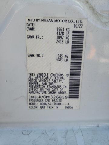 1N4BL4CV3PN326859 | 2023 NISSAN ALTIMA SR