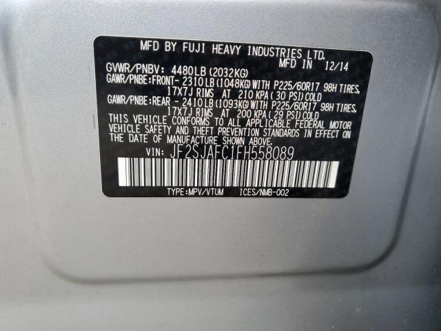 JF2SJAFC1FH558089 | 2015 SUBARU FORESTER 2