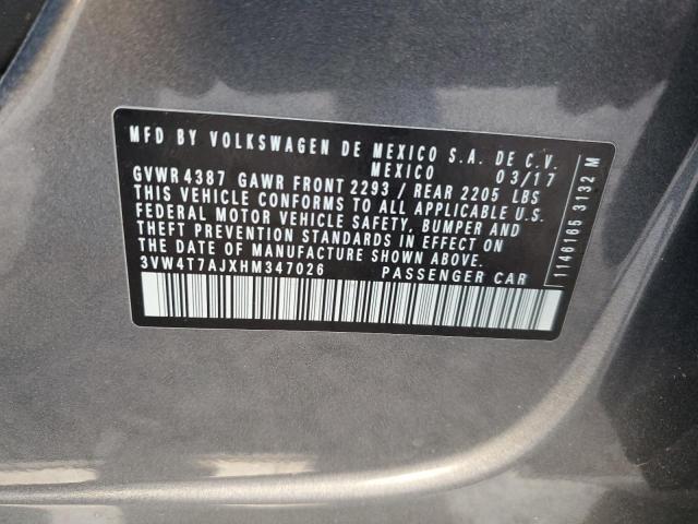 2017 VOLKSWAGEN JETTA GLI - 3VW4T7AJXHM347026