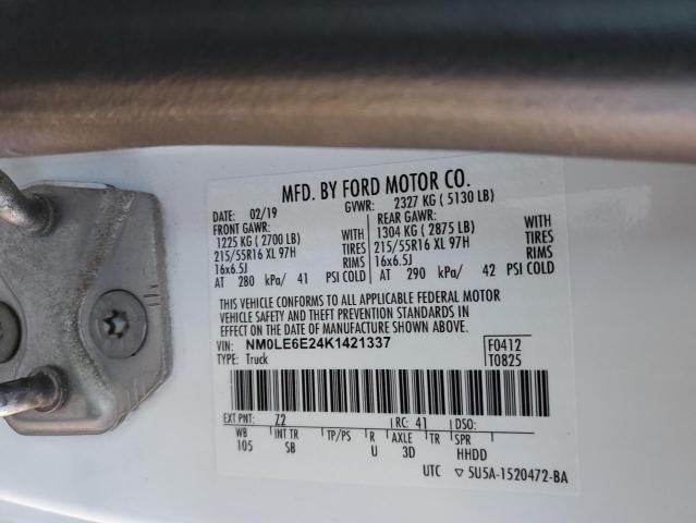 2019 FORD TRANSIT - NM0LE6E24K1421337