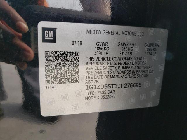 1G1ZD5ST3JF276695 2018 Chevrolet Malibu Lt