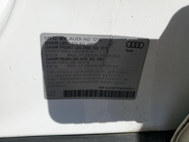 VIN WA1C2AFP7HA090541 2017 Audi Q5, Premium no.12