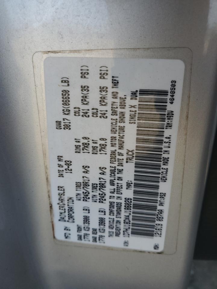 1D7HU18DX4J186026 2004 Dodge Ram 1500 St 1D7HU18DX4J186026 2004 Dodge Ram 1500 St