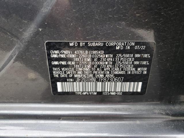 JF2GTHNC7P8230607 | 2023 SUBARU CROSSTREK