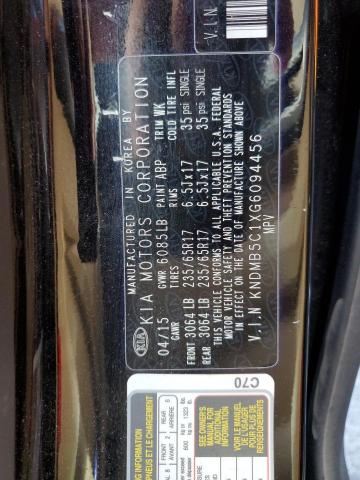 2016 KIA SEDONA LX - KNDMB5C1XG6094456