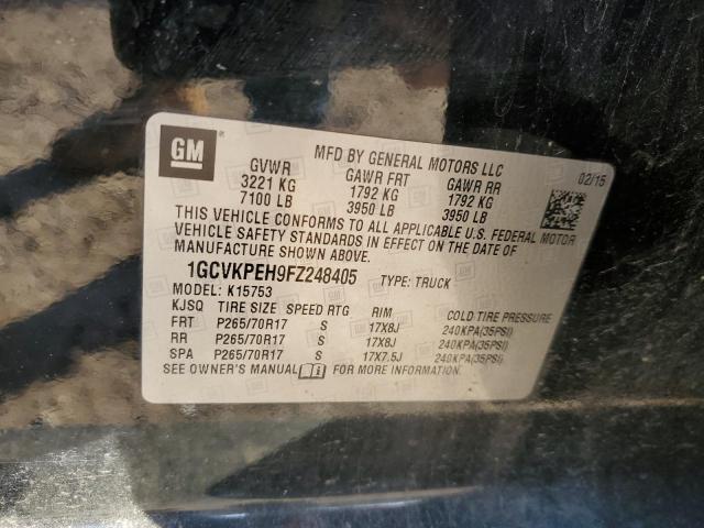 2015 CHEVROLET SILV1500 4 1GCVKPEH9FZ248405