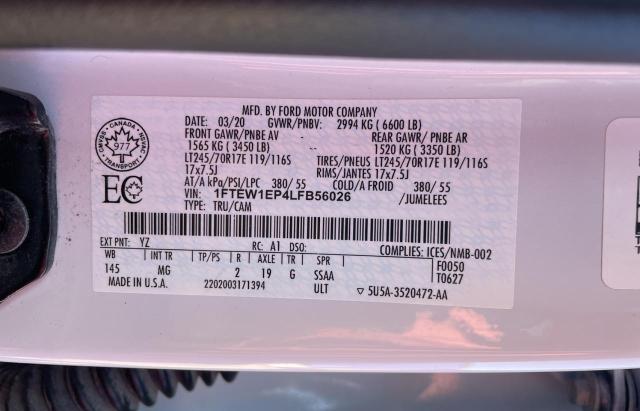 1FTEW1EP4LFB56026 Ford F150 Supercrew