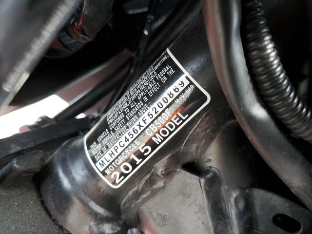 2015 HONDA CB500 F MLHPC456XF5200869
