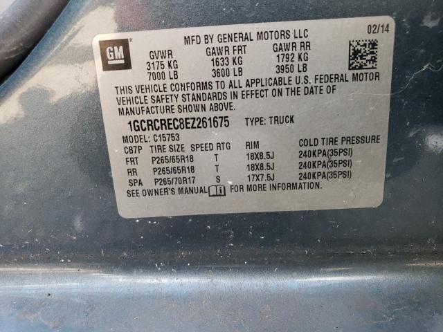 1GCRCREC8EZ261675 Chevrolet Silverado C1500 Lt